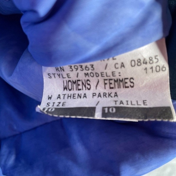 Vintage Roffe Ski Jacket Belted Athena Size 10 Ladies Made in USA Teal - Picture 5 of 11